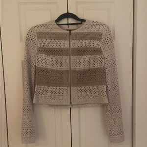 New bcbg suede effect jacket